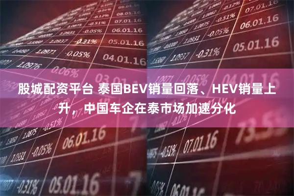 股城配资平台 泰国BEV销量回落、HEV销量上升，中国车企在泰市场加速分化